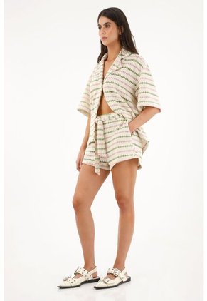 Topmark Bermuda Tejida Con Cinturón Para Mujer