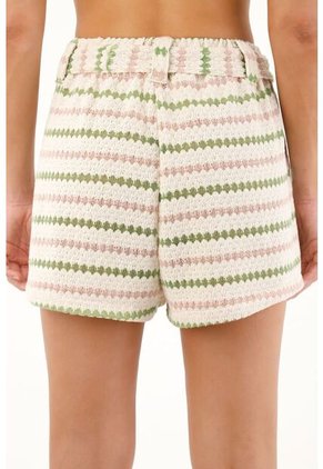 Topmark Bermuda Tejida Con Cinturón Para Mujer