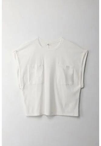 Topmark Camiseta Manga Sisa Con Bolsillo Crudo Para Mujer topmark