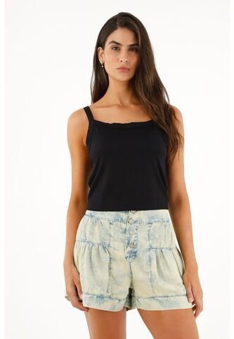 Topmark Camiseta Negra De Tiras Para Mujer topmark