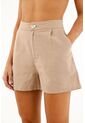 Bermuda Café De Tiro Alto Para Mujer de topmark