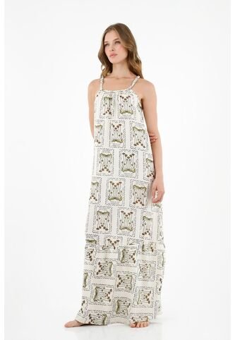 Topmark Vestido De Tiras Trenzadas Estampado Para Mujer topmark