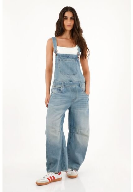 Enterizo Tipo Overall En Denim Para Mujer