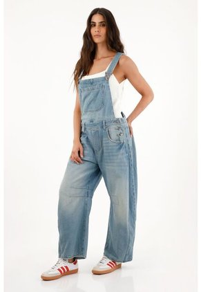 Enterizo Tipo Overall En Denim Para Mujer