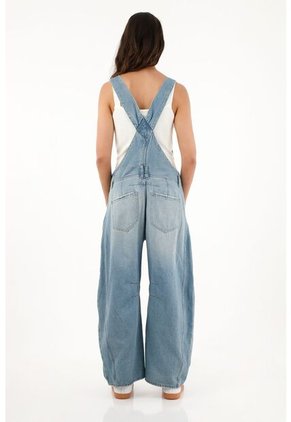 Enterizo Tipo Overall En Denim Para Mujer