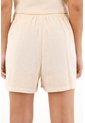 Bermuda Con Flores Bordadas Crudo Para Mujer de topmark