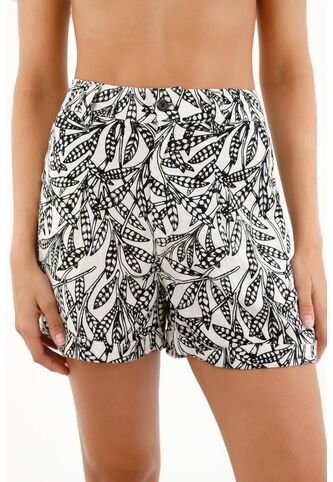 Topmark Bermuda De Tiro Alto En 100% Algodón Para Mujer topmark