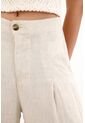 Topmark Pantalón Con Textura Especial Crudo Para Mujer de topmark