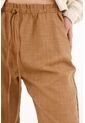 Topmark Pantalón Recto Con Cintura Elástica Café Para Mujer de topmark