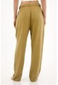 Pantalón Tiro Alto Con Teñido Overdye Verde Para Mujer de topmark