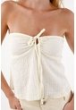 Topmark Camiseta Strappless Crudo Para Mujer de topmark