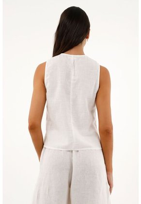 Topmark Chaleco Con Bordado De Flores Para Mujer