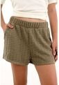 Topmark Short Con Pretina Elástica Tejido Verde Para Mujer de topmark