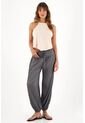 Topmark Pantalón Jogger Con Textura Plisada Gris Para Mujer de topmark