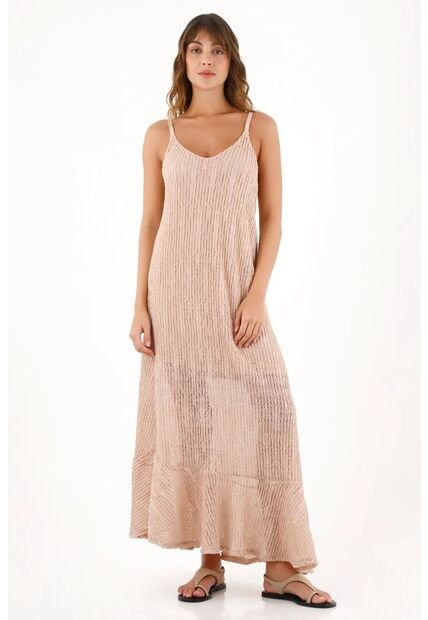 Topmark Vestido Largo En Tela De Punto Para Mujer