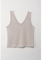 Topmark Camiseta Básica Manga Sisa Crudo Con Textura Suave Para Mujer de topmark