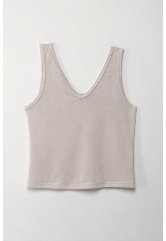 Topmark Camiseta Básica Manga Sisa Crudo Con Textura Suave Para Mujer topmark