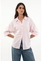 Camisa Clásica Rosada Para Mujer de topmark