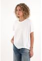 Topmark Camiseta Con Detalle Anudado Blanca Para Mujer de topmark