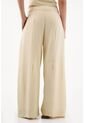 Topmark Pantalón Para Mujer De Lino Arena Palazzo Con Pliegues Frontales de topmark