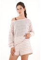 Topmark Buzo Cuello Bandeja A Rayas Para Mujer de topmark