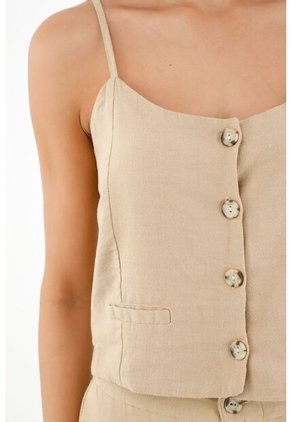 Topmark Camisa De Tiras Café Para Mujer