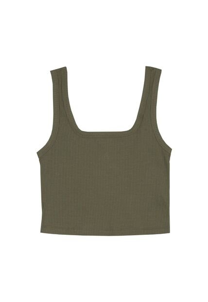 Topmark Camiseta Verde Manga Sisa Para Mujer