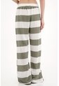 Topmark Pantalón Recto Tejido Con Diseño A Rayas Para Mujer de topmark