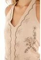 Topmark Camisa Crop Con Estampado Especial Crudo Para Mujer de topmark