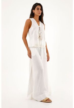 Topmark Chaleco Con Bordado De Flores Para Mujer