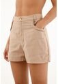 Bermuda Crudo De Tiro Alto Para Mujer de topmark