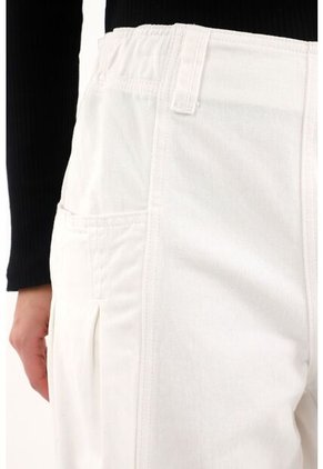 Topmark Jean Balloon Con Cortes Decorativos Crudo Para Mujer