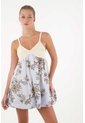 Topmark Vestido Floral Abombachado Para Mujer de topmark