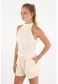 Topmark Camisa Con Encaje Y Escote Crudo Para Mujer de topmark