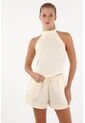 Topmark Camisa Con Encaje Y Escote Crudo Para Mujer de topmark
