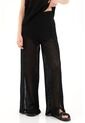 Topmark Pantalón Negro Con Aberturas En Frente Para Mujer de topmark