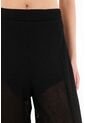 Topmark Pantalón Negro Con Aberturas En Frente Para Mujer de topmark