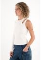Topmark Camiseta De Una Sola Manga Crudo Para Mujer de topmark