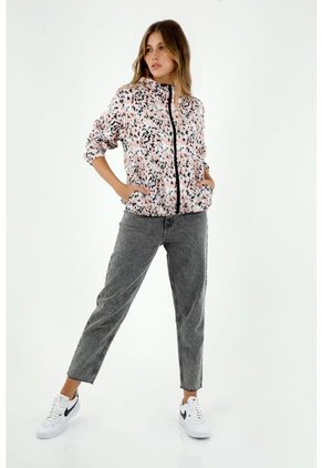 Chaqueta De Mujer, Silueta Clásica Estilo Deportivo Impermeable