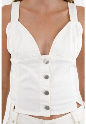 Camisa Crudo Tipo Corsé Para Mujer