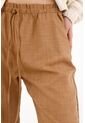 Topmark Pantalón Recto Con Cintura Elástica Café Para Mujer de topmark