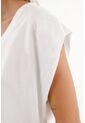 Camiseta Cuello Redondo Blanca Para Mujer de topmark