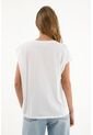 Camiseta Cuello Redondo Blanca Para Mujer de topmark