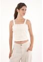 Topmark Camiseta Crop Con Detalle Tipo Crochet Para Mujer de topmark