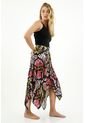 Falda Midi Estampada Para Mujer de topmark