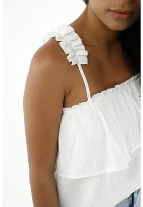 Camisa Crudo Con Boleros Para Mujer