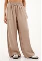 Pantalón Wide Leg Con Pretina Elástica Para Mujer de topmark