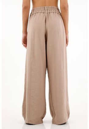 Pantalón Wide Leg Con Pretina Elástica Para Mujer
