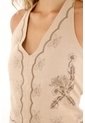 Topmark Camisa Crop Con Estampado Especial Crudo Para Mujer de topmark