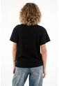 Topmark Camiseta Con Detalle Anudado Negra Para Mujer de topmark
